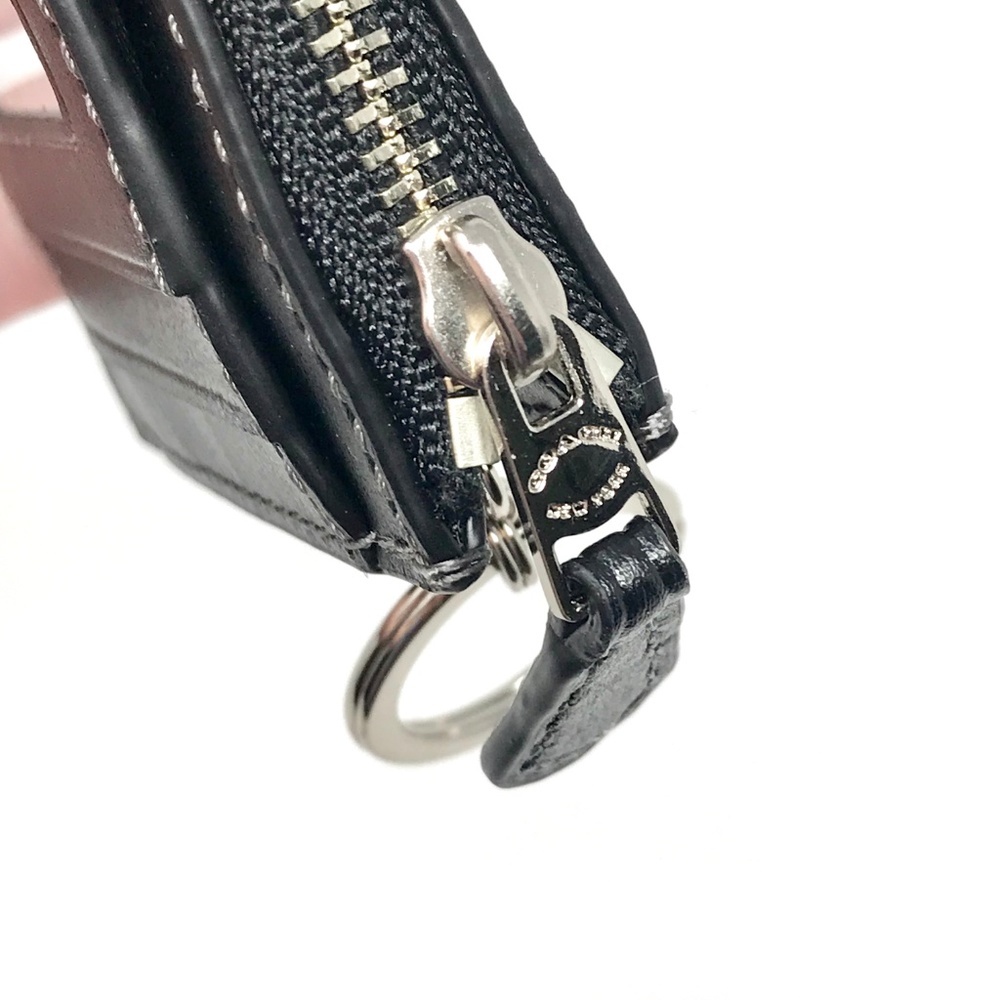๐ฆLAST ONE๐ฆCOACH Card Skinny Keychain ID Wallet - Picture 4 of 5
